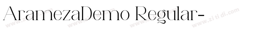 AramezaDemo Regular字体转换